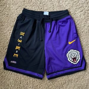 Nike Air Basketball Shorts - Black/Purple (Size M)
